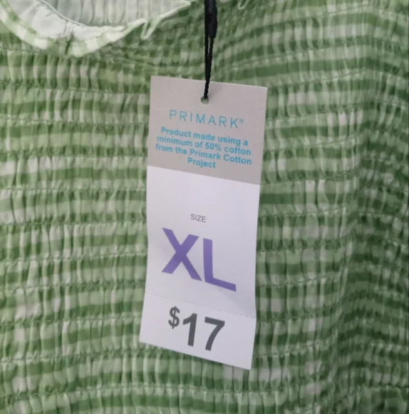 Primark Light Green Checkered Maxi Dress - Picture 4 of 7